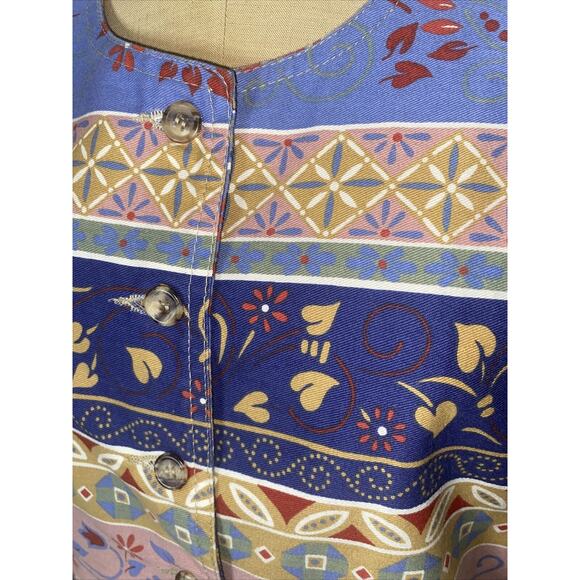 Vintage 1970s/1980s Vivaldi Jeanswear Vest Skirt Size Medium. Flawless USA Made - Picture 3 of 9